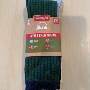 Wrangler men’s crew socks size 6-12